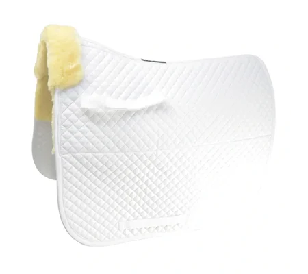 Hy Equestrian Fab Fleece Lined Saddle Cloth White
