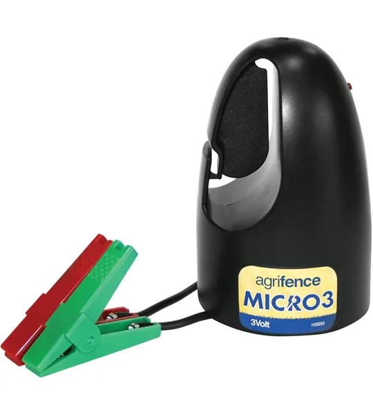 Agrifence Micro 3 Battery Energiser - Black