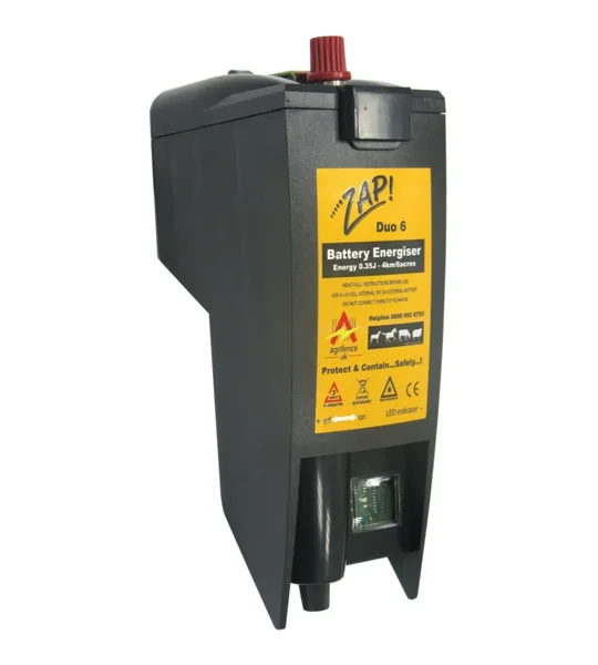 Agrifence Duo 6 battery powered electric fence energiser unit