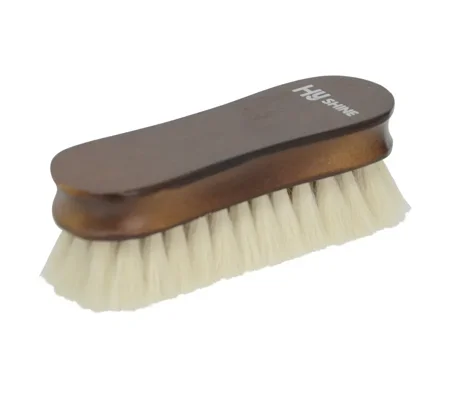 Hy Equestrian Deluxe Wooden Face Brush with Goats Hair