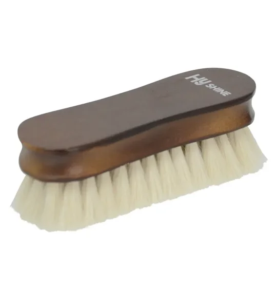 Hy Equestrian Deluxe Wooden Face Brush with Goats Hair
