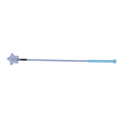 Hy Equestrian Riding Star Whip 65cm Blue Glitter