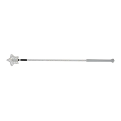 Hy Equestrian Riding Star Whip 65cm    Silver Glitter