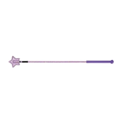 Hy Equestrian Riding Star Whip 65cm   Purple Glitter