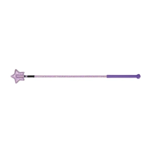 Hy Equestrian Riding Star Whip 65cm   Purple Glitter