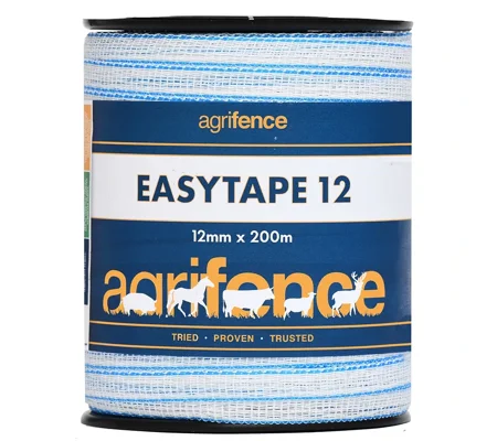 Agrifence Easytape Polytape 12mm x 200m White