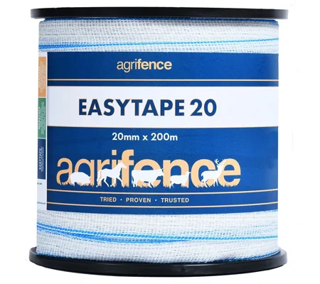 Agrifence Easytape Polytape 20mm x 200m White