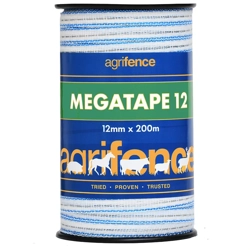 Agrifence Megatape Reinforced Tape  12mm x 200m White
