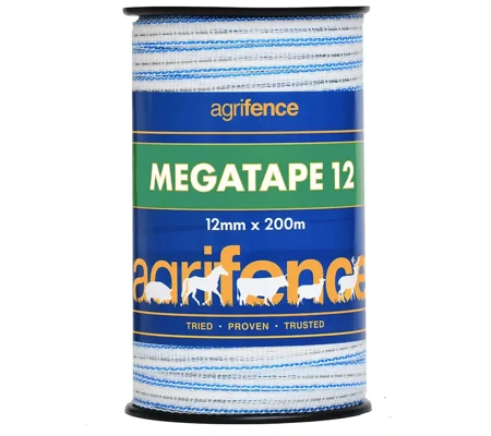 Agrifence Megatape Reinforced Tape 12mm x 200m White