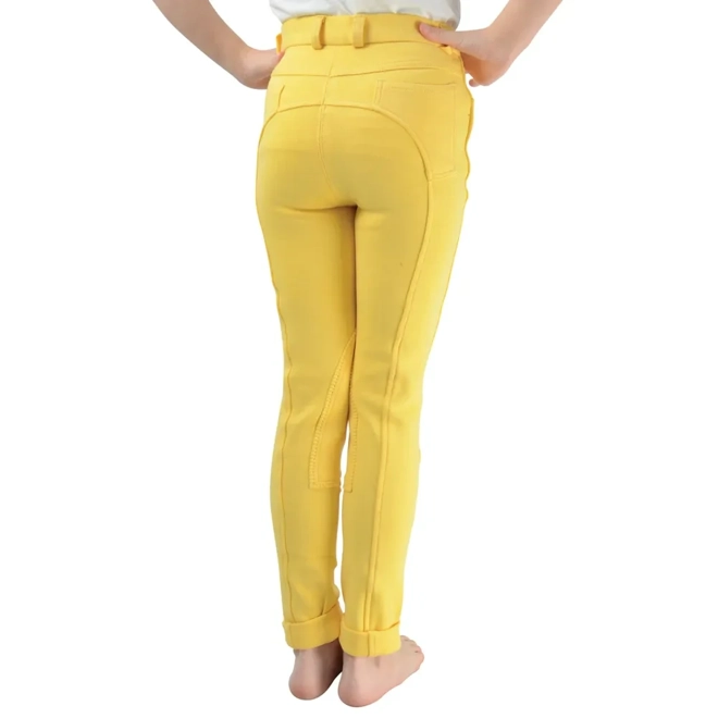 Additional Image for Hy Equestrian Melton Children's Jodhpurs   Canary