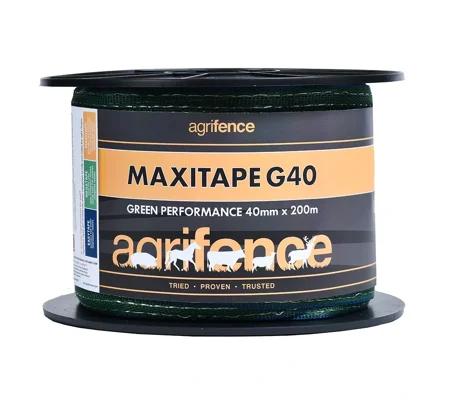 Agrifence Maxitape Performance Tape 40mm x 200m Green