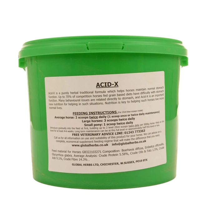 Additional Image for Global Herbs Acid-X 1 Kg