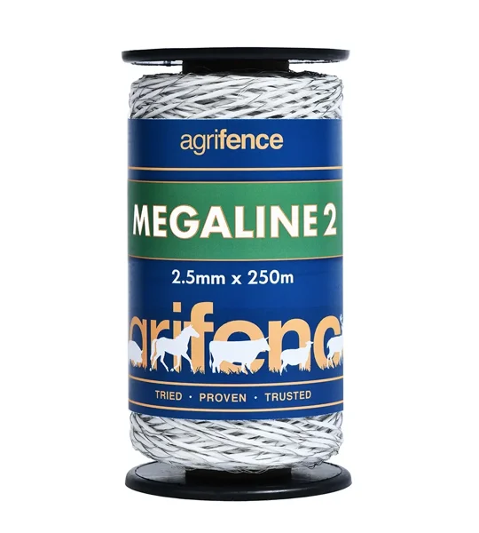 Agrifence Megaline 2 Superior Polywire 2.5mm x 250m White