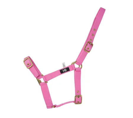 Hy Equestrian Holly Fully Adjustable Head Collar - Pink