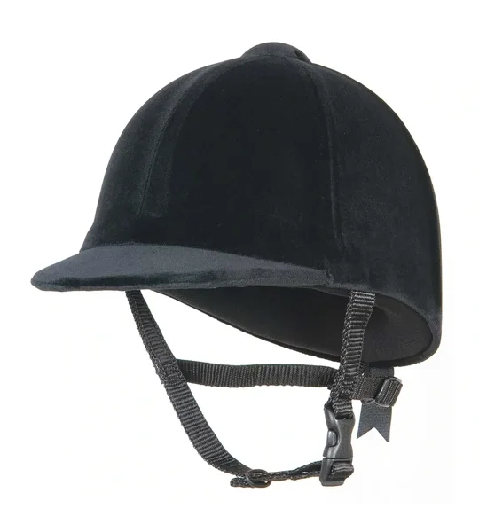 Champion CPX3000 velvet covered riding hat Black