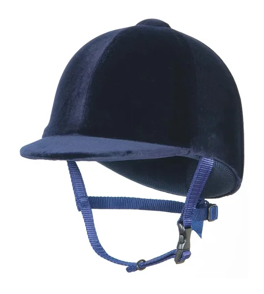 Champion CPX3000 velvet covered riding hat Navy