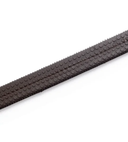 Hy Equestrian Rubber Grip Reins Brown