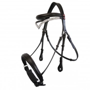 Whitaker Lynton Snaffle Bridle comes with Spare Browband Black