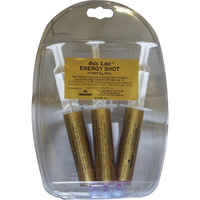 product Image for Gold Label ,Energy Shot - 3 x 20 Ml Syringe