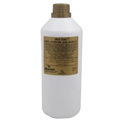 Gold Label ,Cod Liver Oil with Garlic - 1 Lt