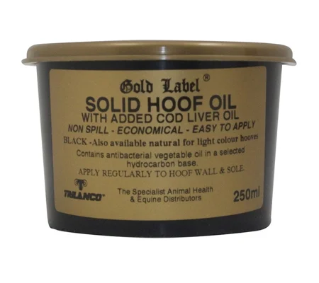 Gold Label Solid Hoof Oil Black