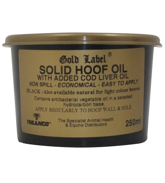 Gold Label Solid Hoof Oil Black