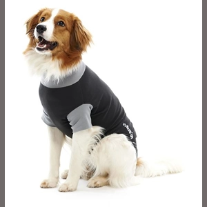 Buster Body Suit for Dogs Black/Grey