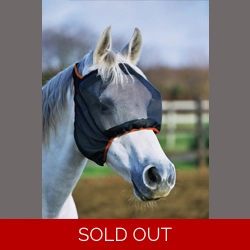 Equilibrium Field Relief Midi Fly Mask without Ears Black/Orange