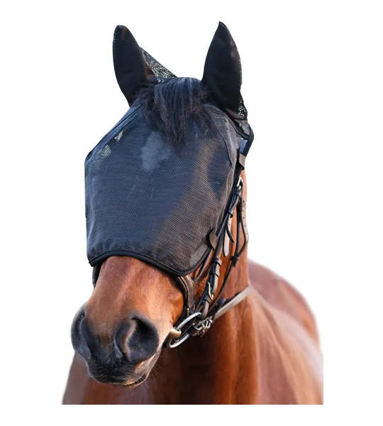 Equilibrium Net Relief Riding Mask Black – UV Protective Fly Mask for Riding