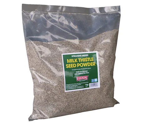 Equimins Straight Herbs Milk Thistle Seed Powder 1 Kg Bag