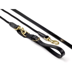 Whitaker Draw Reins Rope Black