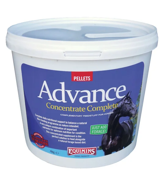 Equimins Advance Concentrate Complete Pellets 4 Kg Tub