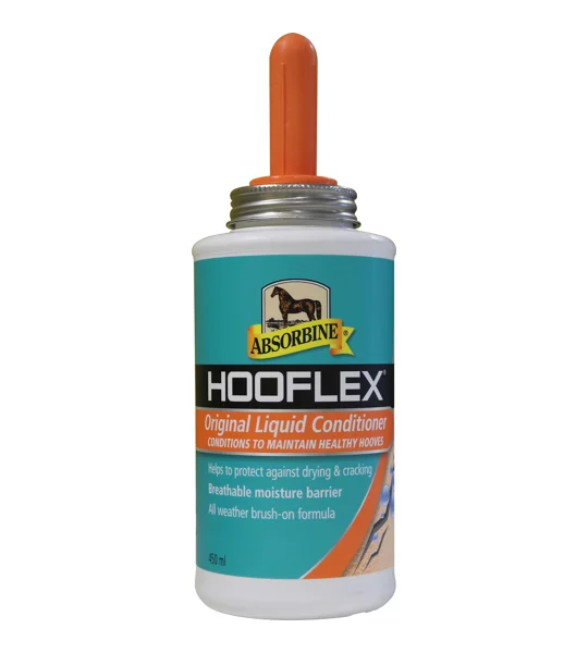 Absorbine Hooflex Therapeutic Conditioner Liquid 444ml bottle with brush cap