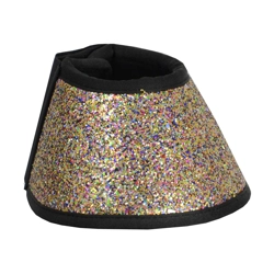 Hy Equestrian Glitter Over Reach Boots - Rainbow Glitter