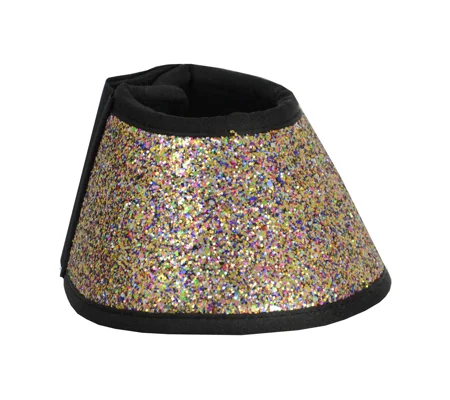 Hy Equestrian Glitter Over Reach Boots - Rainbow Glitter