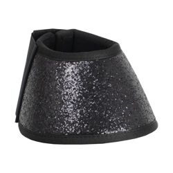 Hy Equestrian Glitter Over Reach Boots - Black Glitter