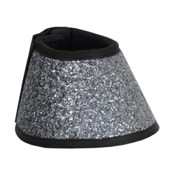 Hy Equestrian Glitter Over Reach Boots - Silver Glitter