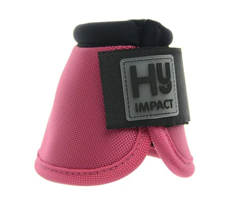 Hy Equestrian Pro Over Reach Boots - Pink