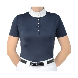 Hy Equestrian Joanna Glam Show Shirt - Sapphire Blue