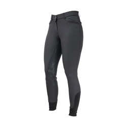 Hy Equestrian Roka Crystal Breeches - Black/Black Crystal