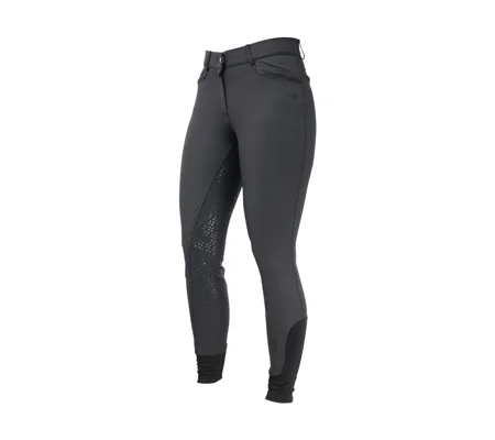 Hy Equestrian Roka Crystal Breeches - Black/Black Crystal