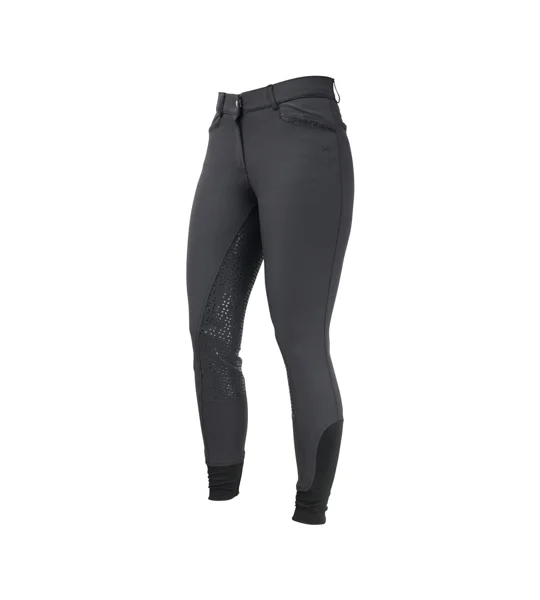 Hy Equestrian Roka Crystal Breeches - Black/Black Crystal