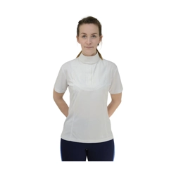 Hy Equestrian Ladies Downham Short Sleeved Stock Shirt - White