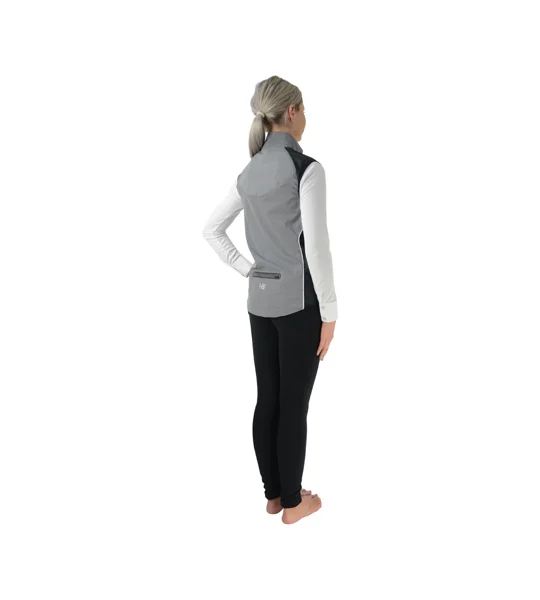 Silva Flash Reflective Gilet by Hy Equestrian - Reflective Silver