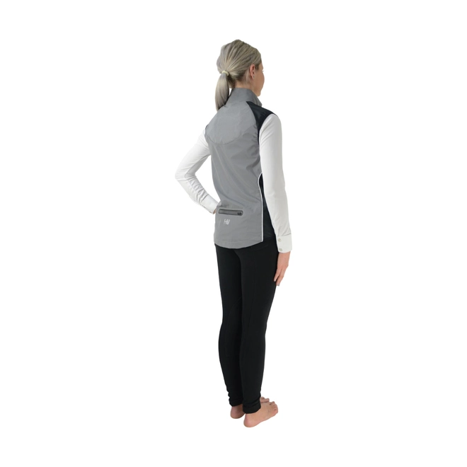 Additional Image for Silva Flash Reflective Gilet by Hy Equestrian - Reflective Silver