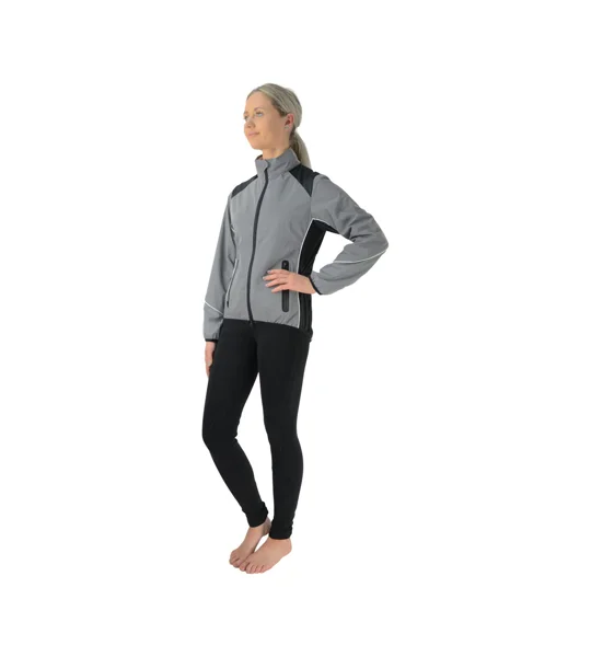 Silva Flash Reflective Jacket by Hy Equestrian - Reflective Silver