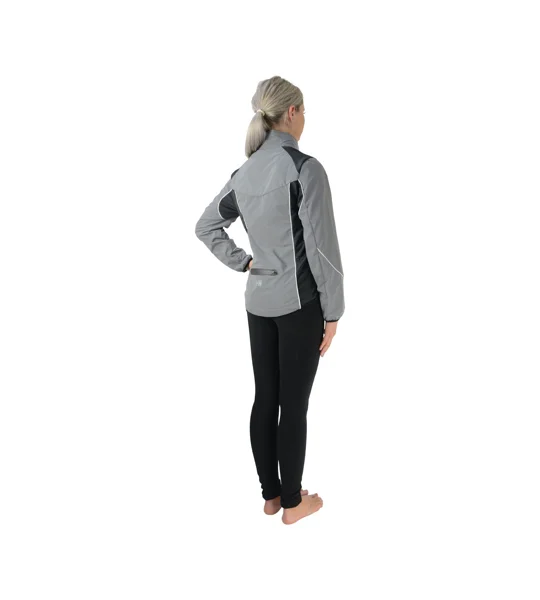 Silva Flash Reflective Jacket by Hy Equestrian - Reflective Silver