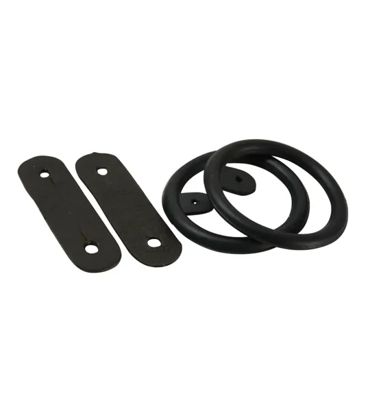 Hy Equestrian Peacock Rings & Leather Straps Dark Brown