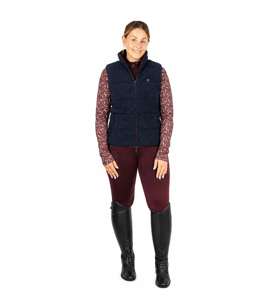 Hy Equestrian Elevate Heritage Teddy Fleece Gilet Navy