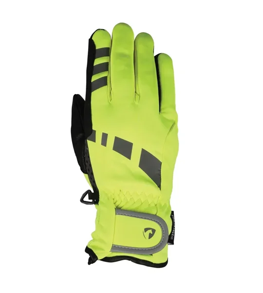 Hy Equestrian Reflective Waterproof Multipurpose Gloves Yellow